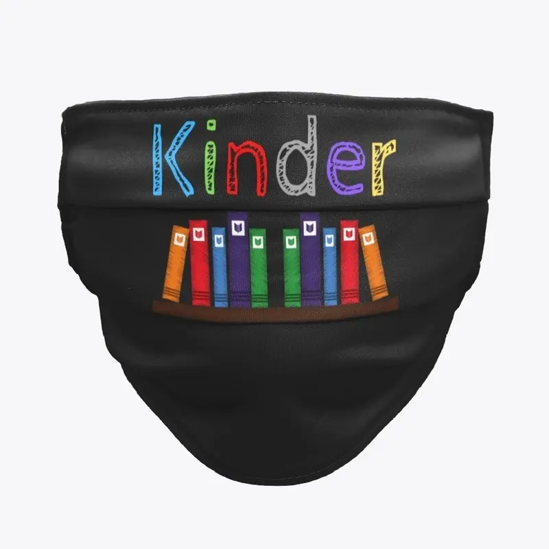 Kinder Colorful Books Student Teacher 