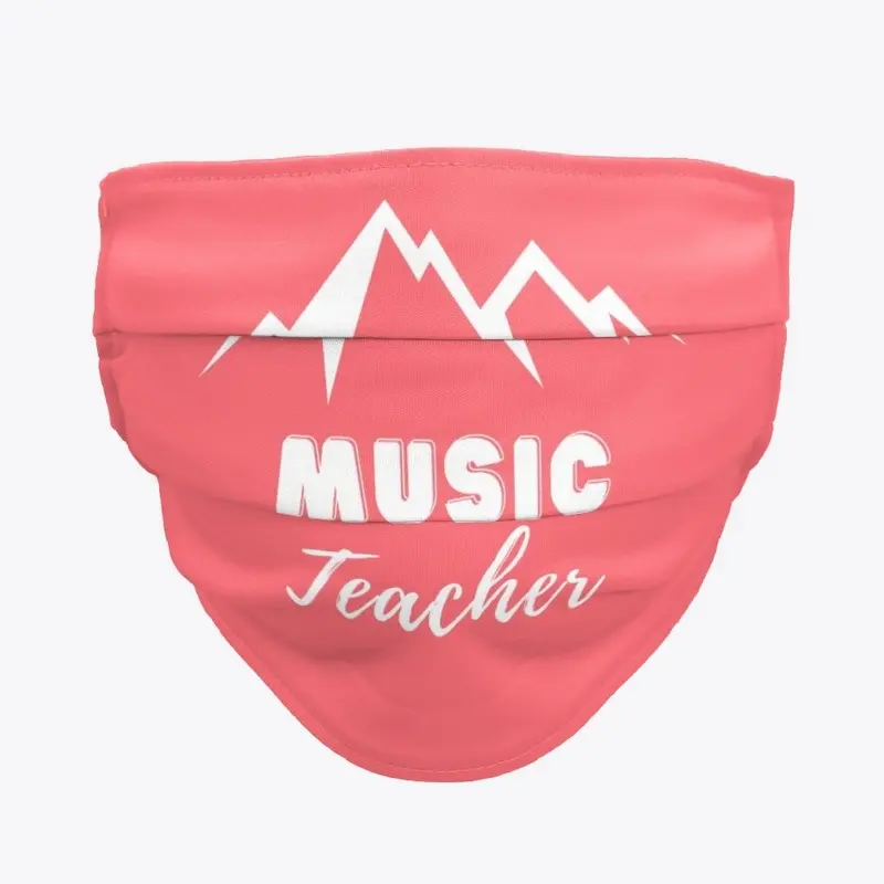 Music Teacher Mountain Face Mask